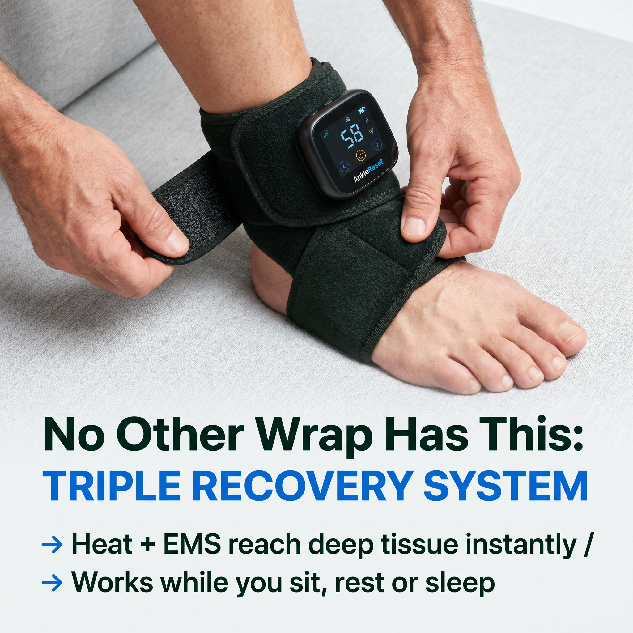RecovStride "Triple Recovery" Ankle Wrap