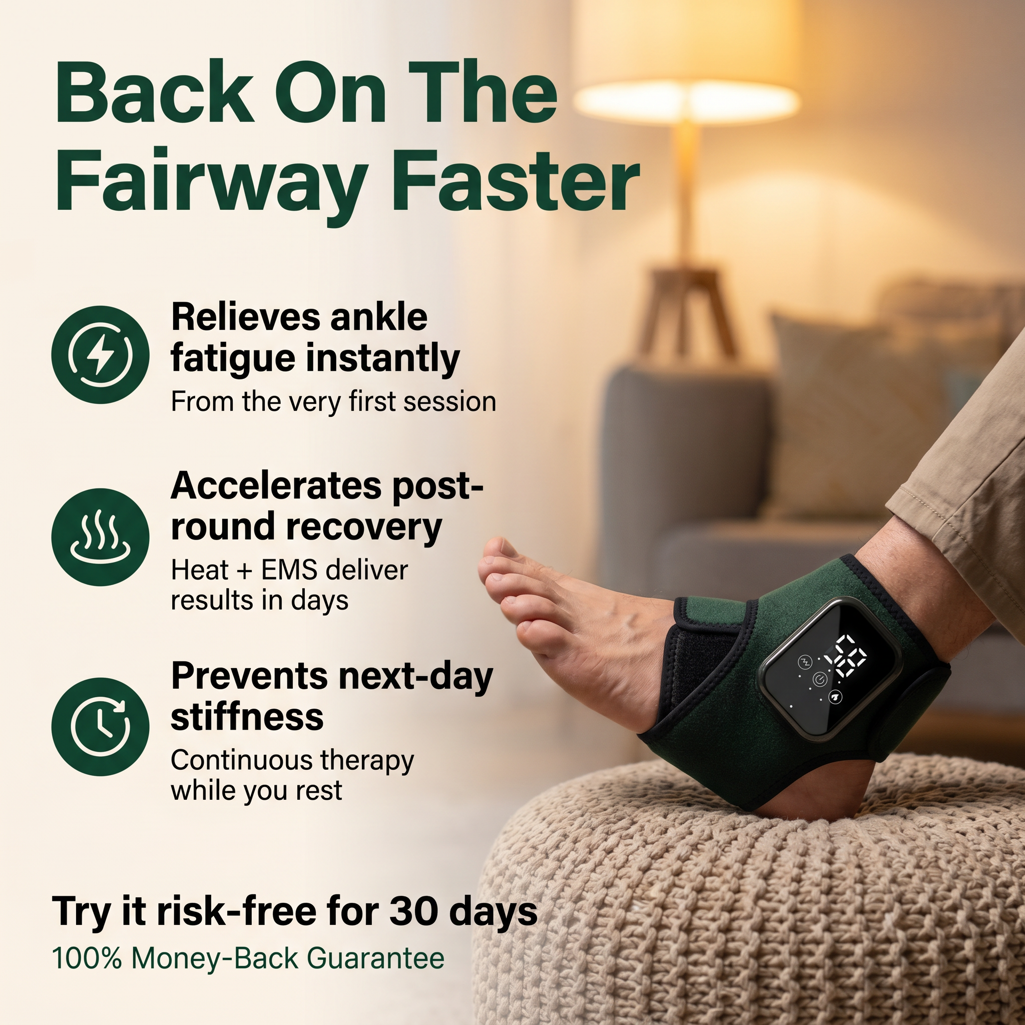 RecovStride "Triple Recovery" Ankle Wrap